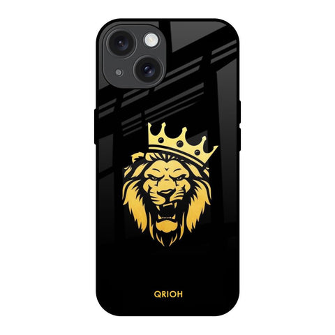 Lion The King iPhone 15 Glass Back Cover Online