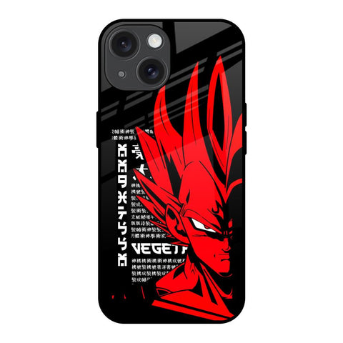 Red Vegeta iPhone 15 Glass Back Cover Online