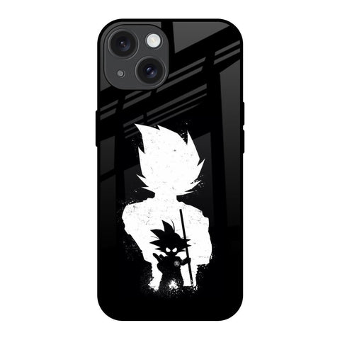 Monochrome Goku iPhone 15 Glass Back Cover Online