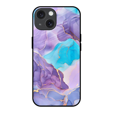 Alcohol ink Marble iPhone 15 Glass Back Cover Online