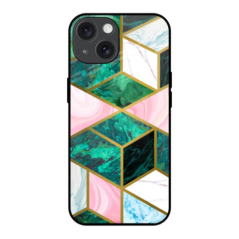 Seamless Green Marble iPhone 15 Glass Back Cover Online