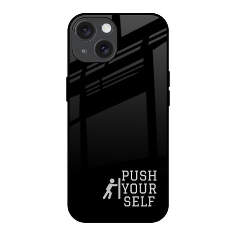 Push Your Self iPhone 15 Glass Back Cover Online