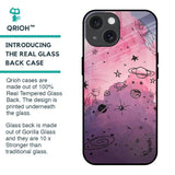 Space Doodles Glass Case for iPhone 15