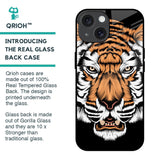 Angry Tiger Glass Case For iPhone 15