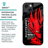 Red Vegeta Glass Case for iPhone 15