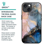 Marble Ink Abstract Glass Case for iPhone 15