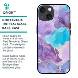 Alcohol ink Marble Glass Case for iPhone 15