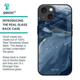 Deep Ocean Marble Glass Case for iPhone 15