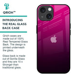 Purple Ombre Pattern Glass Case for iPhone 15