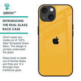 Fluorescent Yellow Glass case for iPhone 15