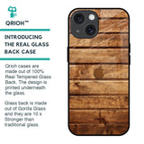 Wooden Planks Glass Case for iPhone 15