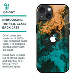 Watercolor Wave Glass Case for iPhone 15