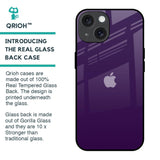 Dark Purple Glass Case for iPhone 15