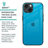 Blue Aqua Glass Case for iPhone 15