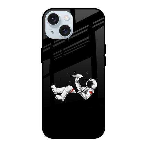 Space Traveller iPhone 15 Glass Back Cover Online