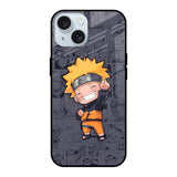 Orange Chubby iPhone 15 Glass Back Cover Online