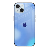 Vibrant Blue Texture iPhone 15 Glass Back Cover Online