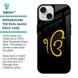 Luxury Fashion Initial Glass Case for iPhone 15