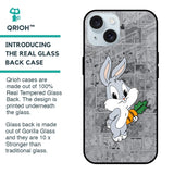 Cute Baby Bunny Glass Case for iPhone 15