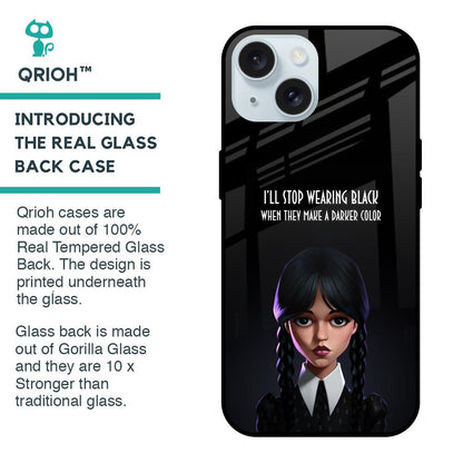 Aesthetic Digital Art Glass Case for iPhone 15