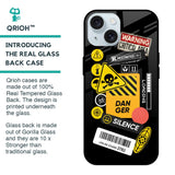 Danger Signs Glass Case for iPhone 15