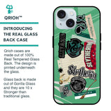 Slytherin Glass Case for iPhone 15