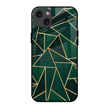 Abstract Green iPhone 15 Plus Glass Back Cover Online