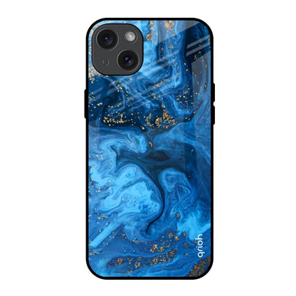 Gold Sprinkle iPhone 15 Plus Glass Back Cover Online