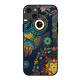 Owl Art iPhone 15 Plus Glass Back Cover Online