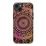 Floral Mandala iPhone 15 Plus Glass Back Cover Online