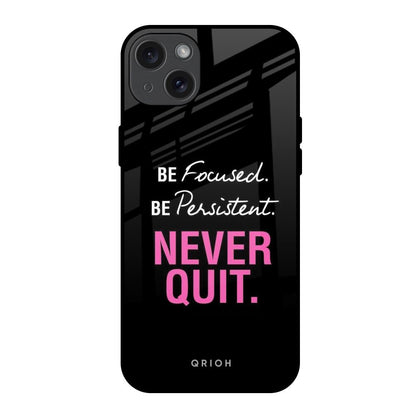 Be Focused iPhone 15 Plus Glass Back Cover Online