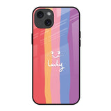 Lucky Abstract iPhone 15 Plus Glass Back Cover Online