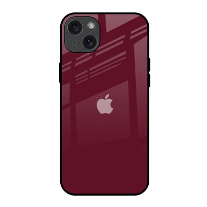 Classic Burgundy iPhone 15 Plus Glass Back Cover Online
