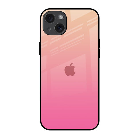 Pastel Pink Gradient iPhone 15 Plus Glass Back Cover Online
