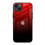 Maroon Faded iPhone 15 Plus Glass Back Cover Online