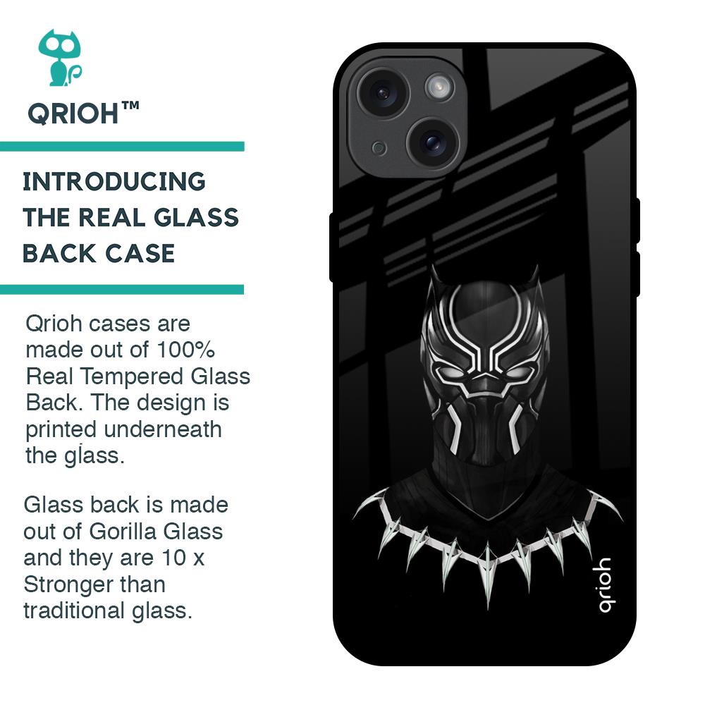 Dark Superhero Glass Case for iPhone 15 Plus