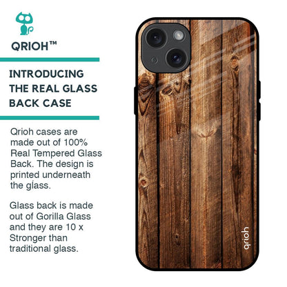 Timber Printed Glass Case for iPhone 15 Plus