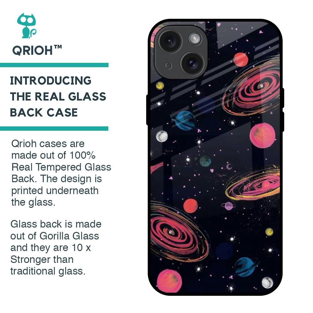 Galaxy In Dream Glass Case For iPhone 15 Plus