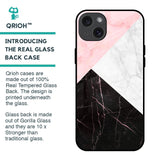 Marble Collage Art Glass Case For iPhone 15 Plus