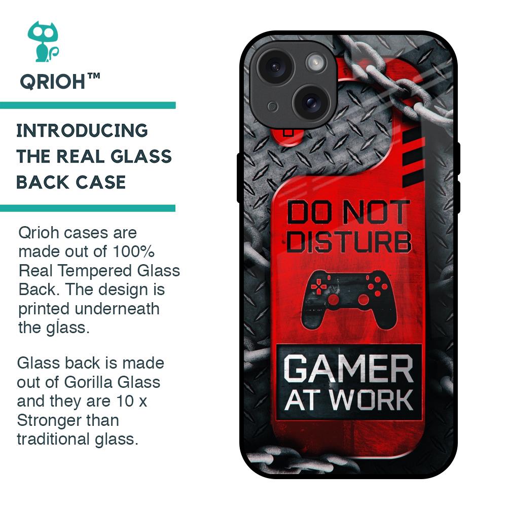Do No Disturb Glass Case For iPhone 15 Plus