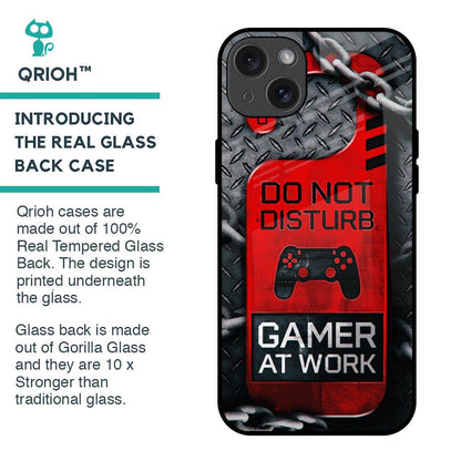 Do No Disturb Glass Case For iPhone 15 Plus