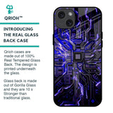 Techno Color Pattern Glass Case For iPhone 15 Plus