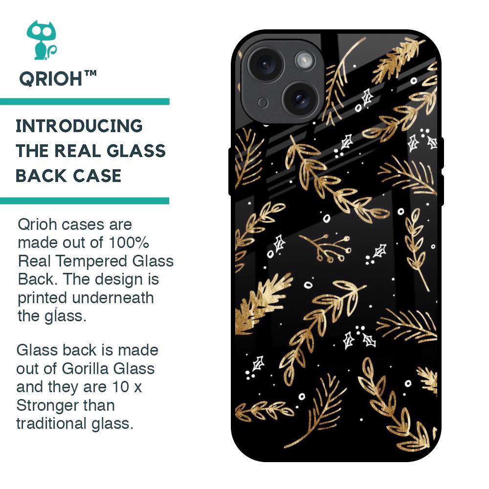 Autumn Leaves Glass Case for iPhone 15 Plus