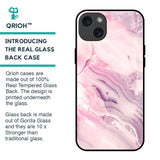 Diamond Pink Gradient Glass Case For iPhone 15 Plus