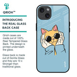 Adorable Cute Kitty Glass Case For iPhone 15 Plus