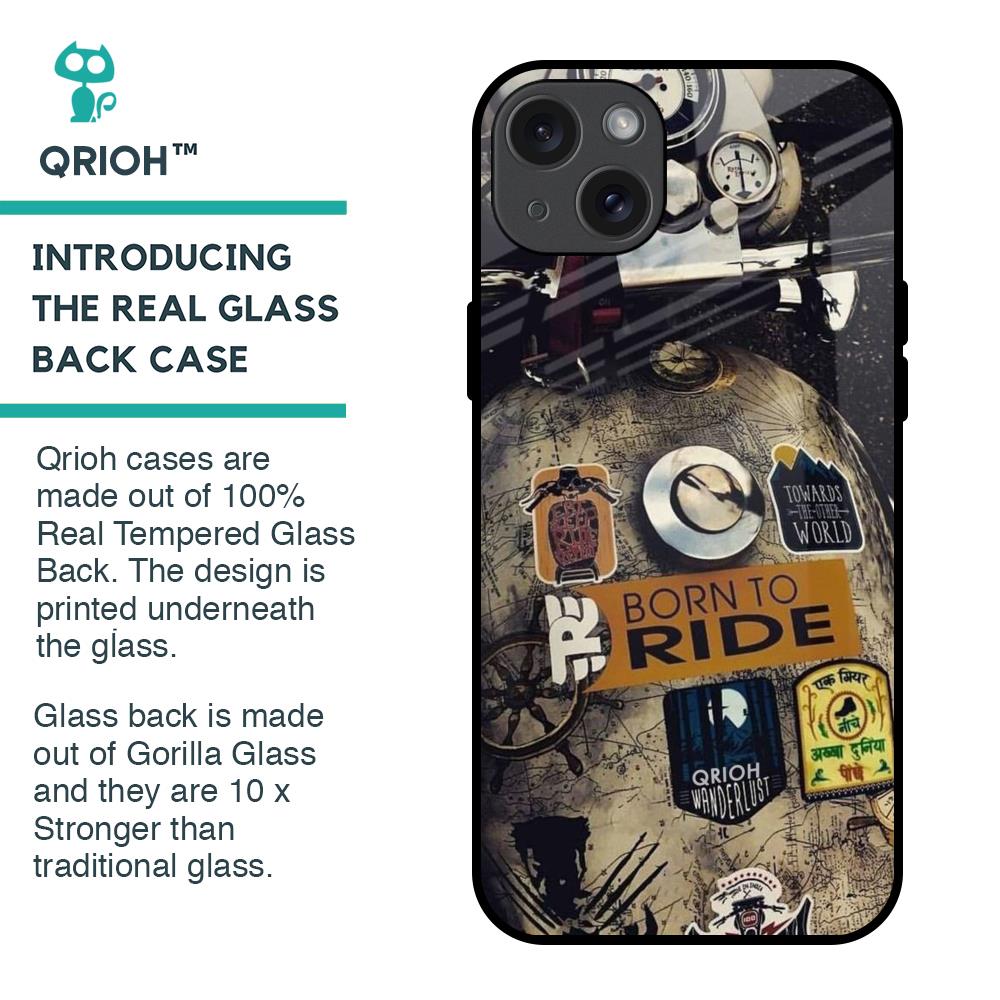 Ride Mode On Glass Case for iPhone 15 Plus