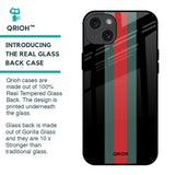 Vertical Stripes Glass Case for iPhone 15 Plus
