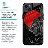 Red Moon Tiger Glass Case for iPhone 15 Plus