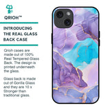 Alcohol ink Marble Glass Case for iPhone 15 Plus