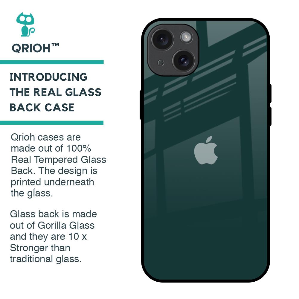 Olive Glass Case for iPhone 15 Plus
